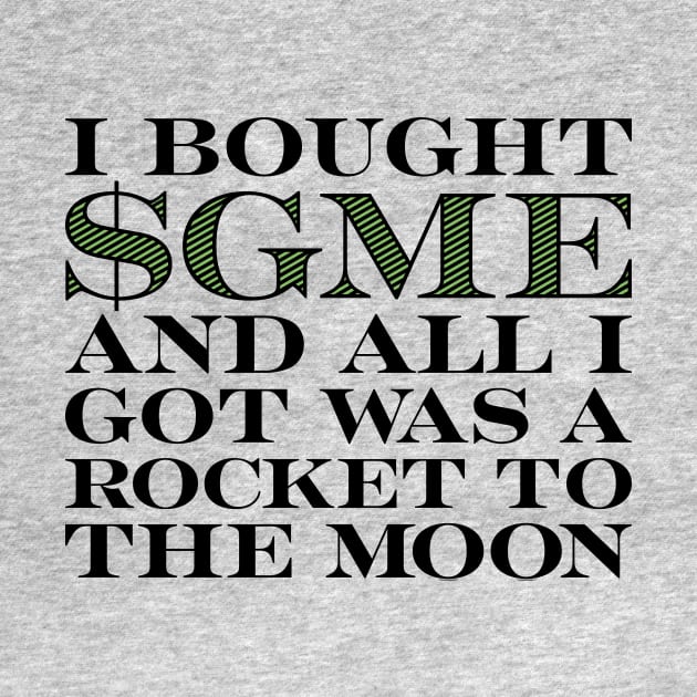 $GME to the Moon by me-mo-design